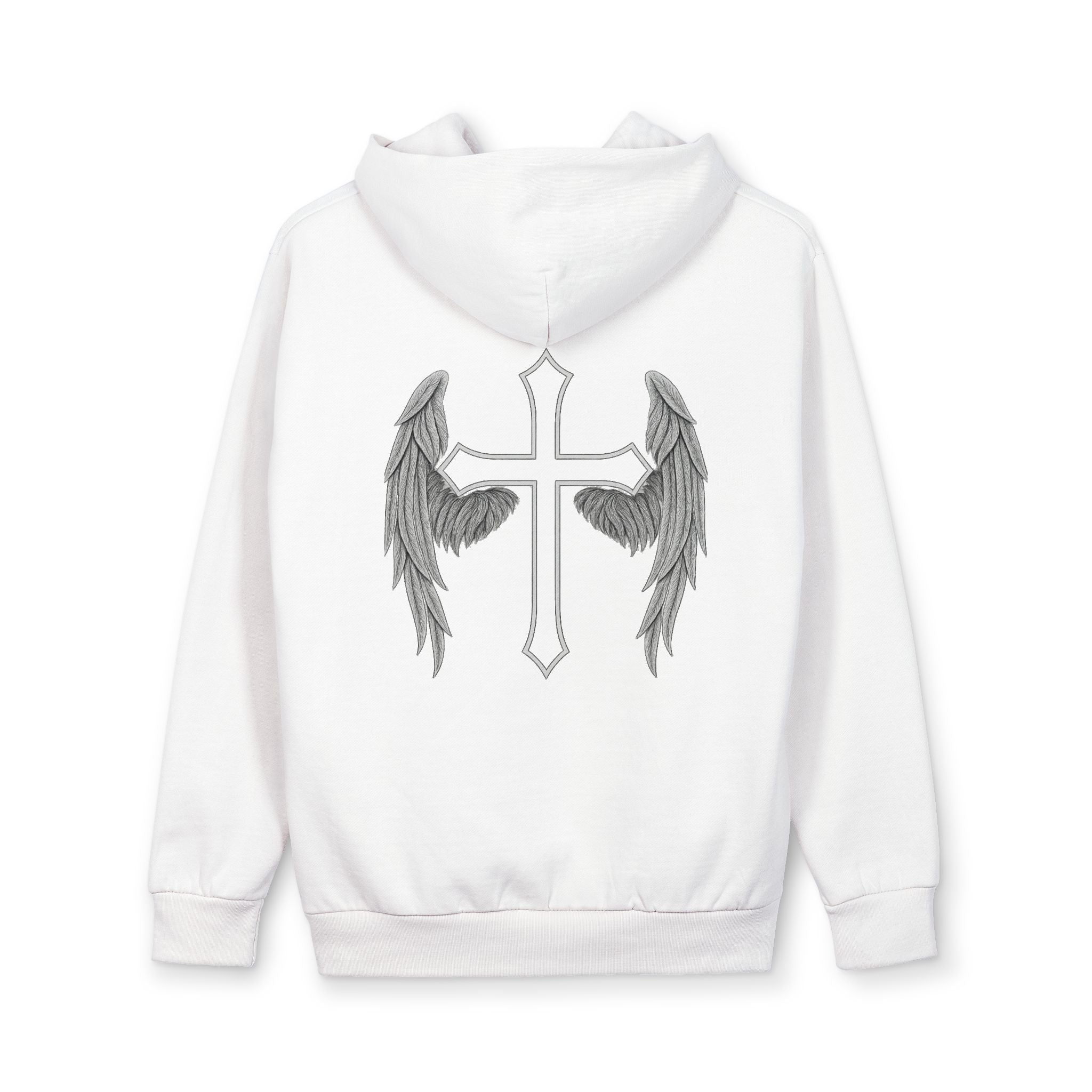 KRSH Co. Angel Wings Cross Hoodie