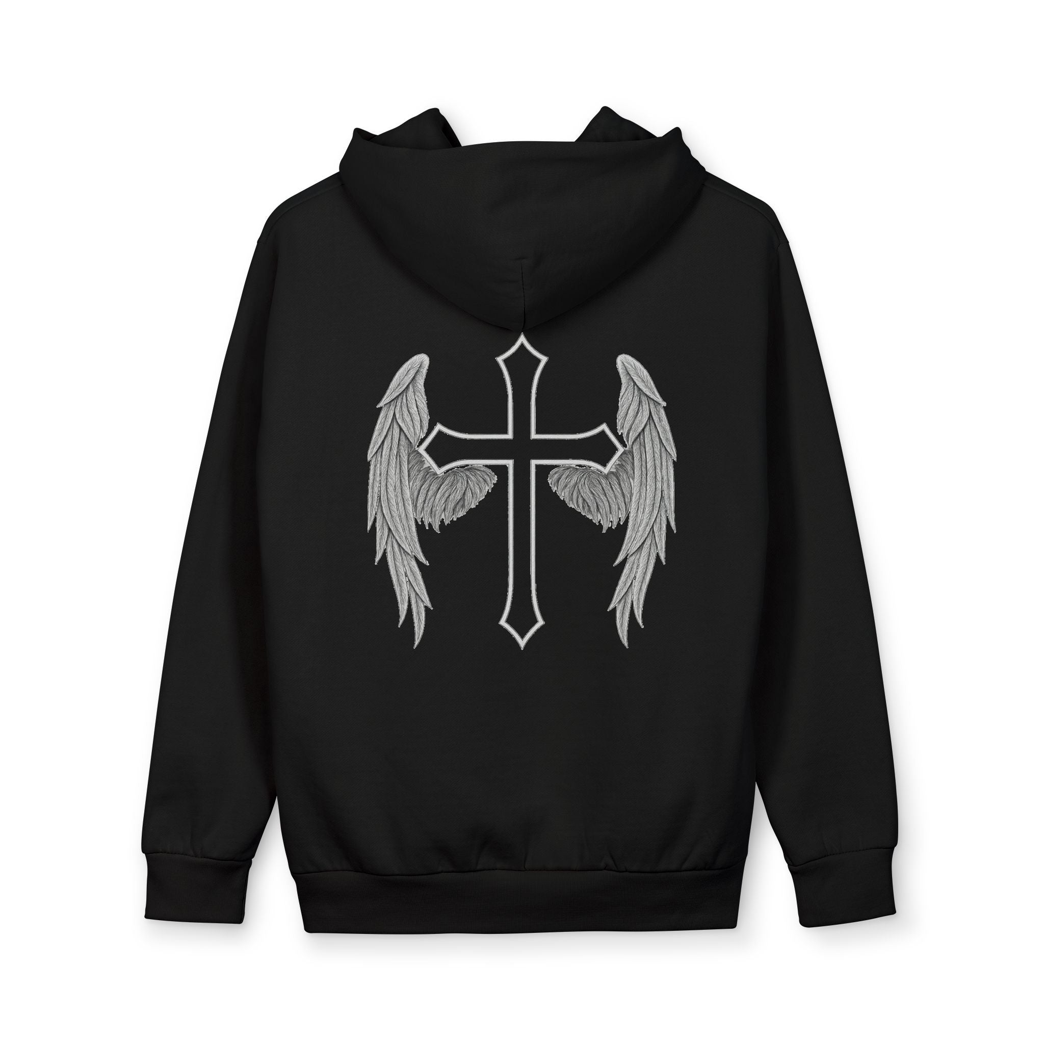 KRSH Co. Angel Wings Cross Hoodie