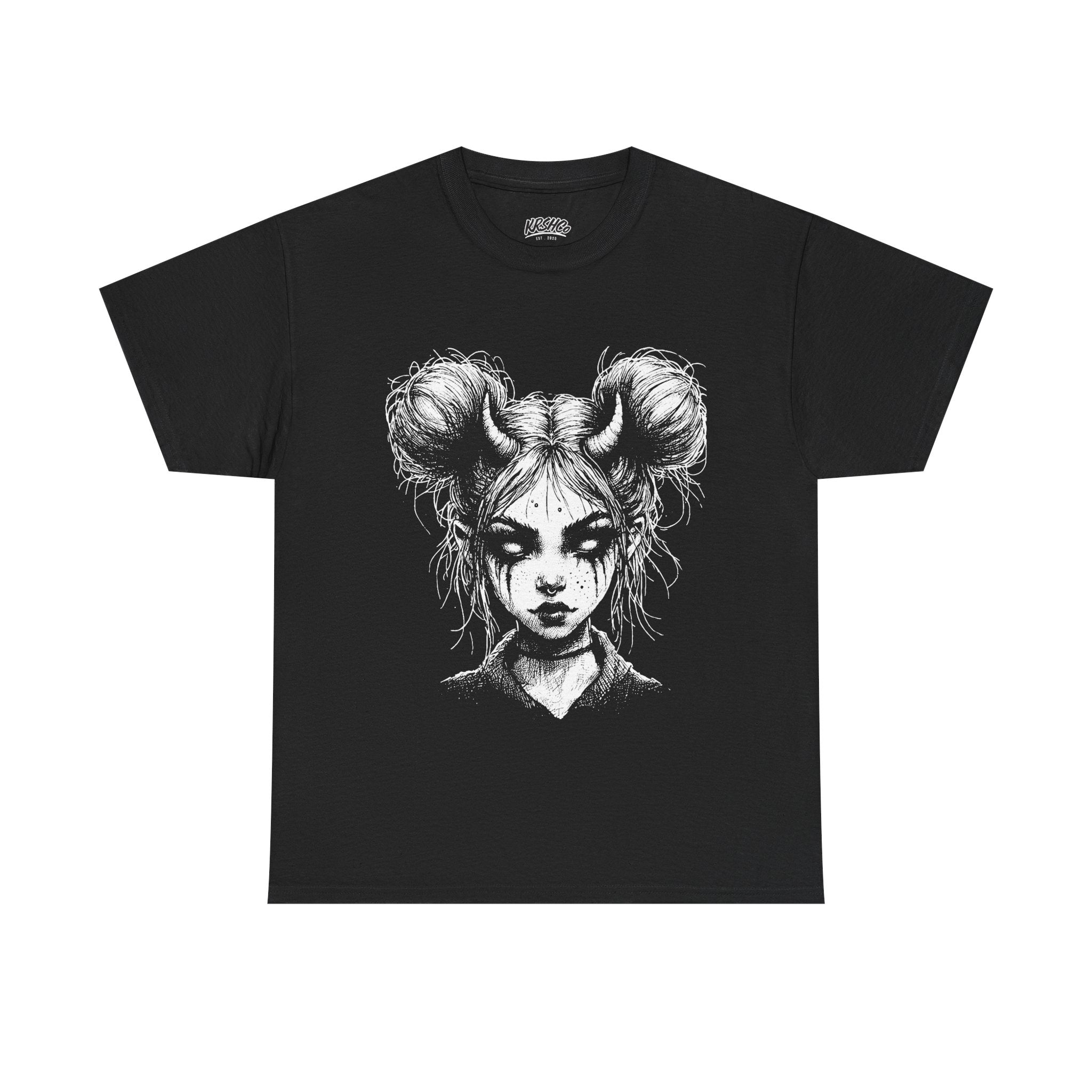 Gothic Horned Girl T-Shirt