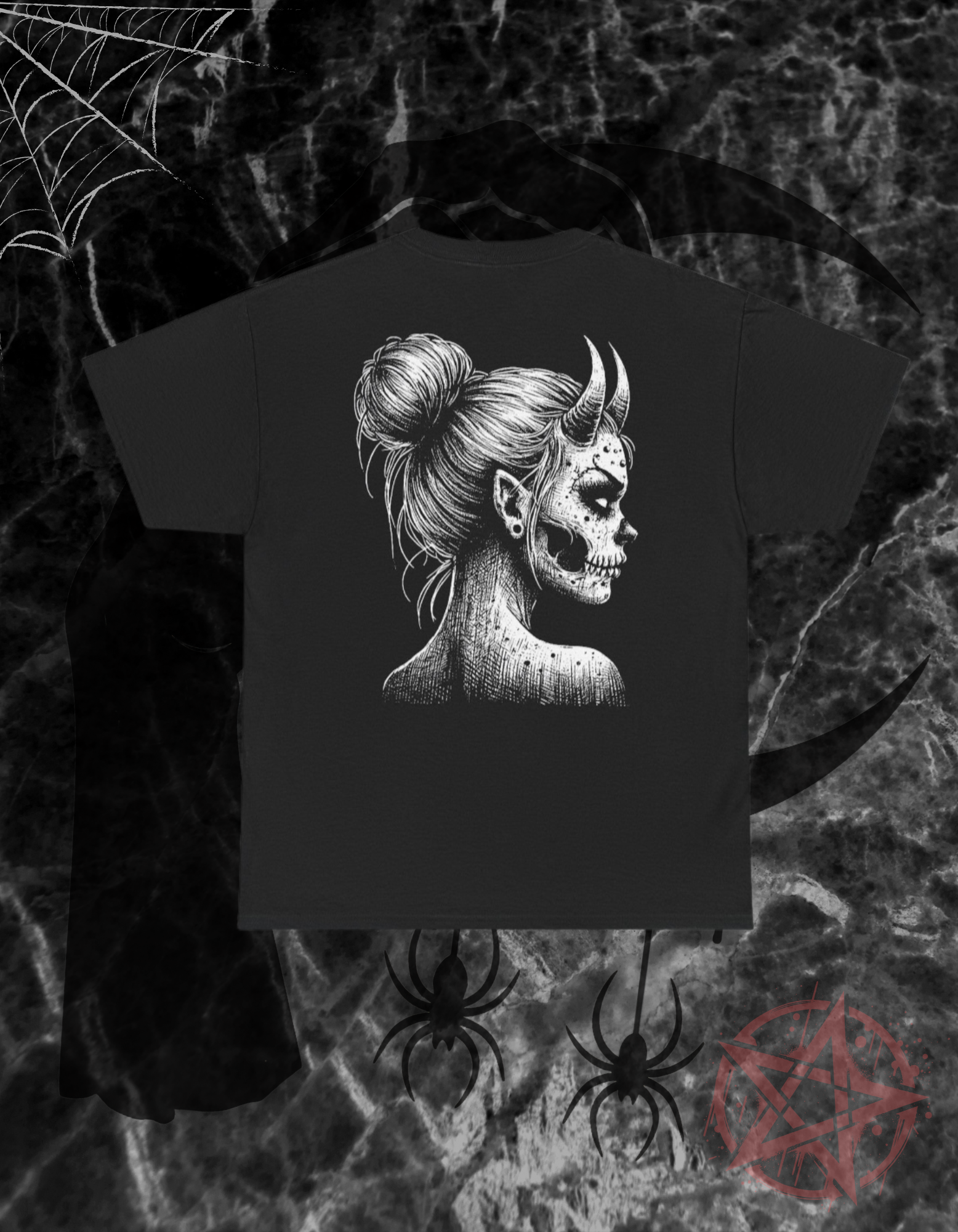 Gothic Horned Girl T-Shirt