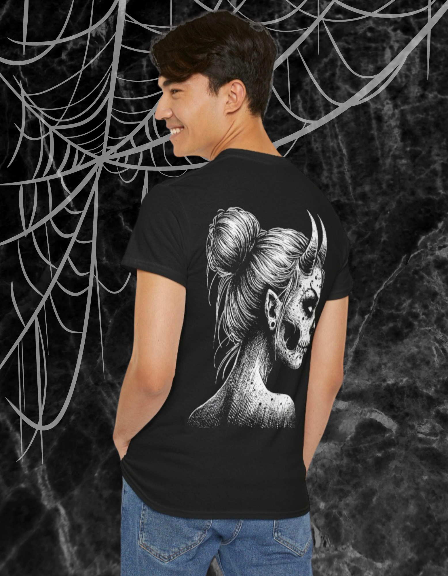 Gothic Horned Girl T-Shirt
